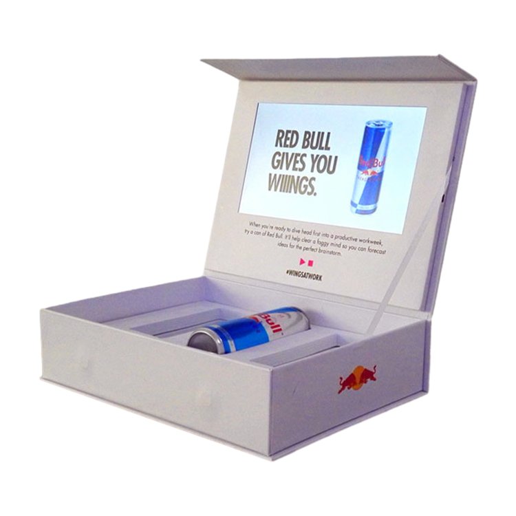 Custom gift box with video for placing your product video gift box with LCD screen
