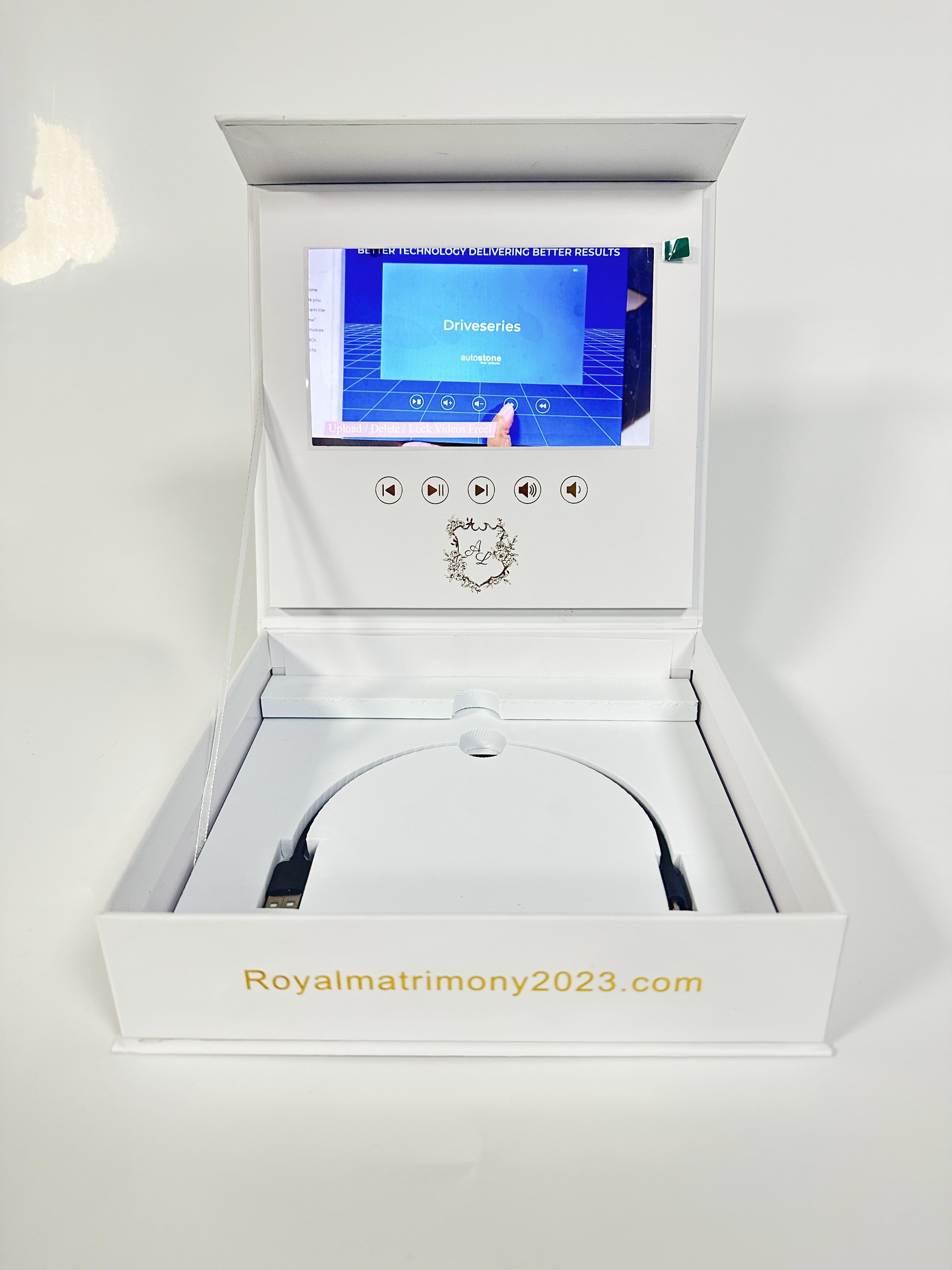 Custom gift box with video for placing your product video gift box with LCD screen