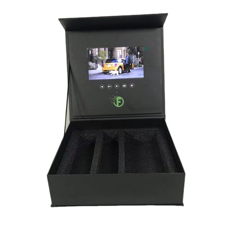 Custom gift box with video for placing your product video gift box with LCD screen