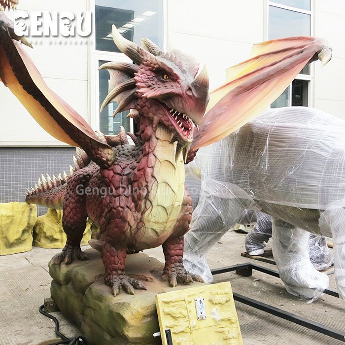 Artificial Silicone Animatronic Dragon Robotic Dragon Model
