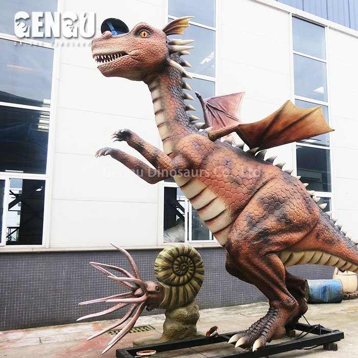 Artificial Silicone Animatronic Dragon Robotic Dragon Model