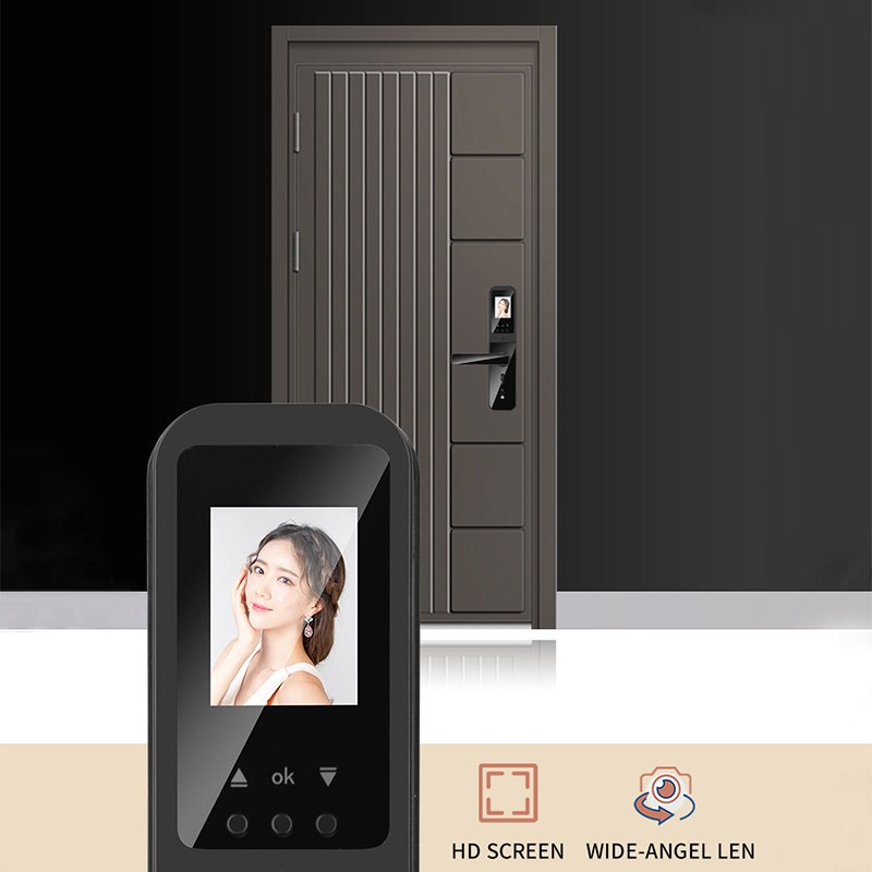 XSDTS Tuya Wifi Electronic Smart Door Lock With Camera Fingerprint Smart Card Password Key Unlock USB Emergency
