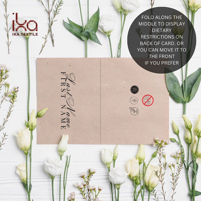Custom Wedding Place Name Table Cards Setting Wedding