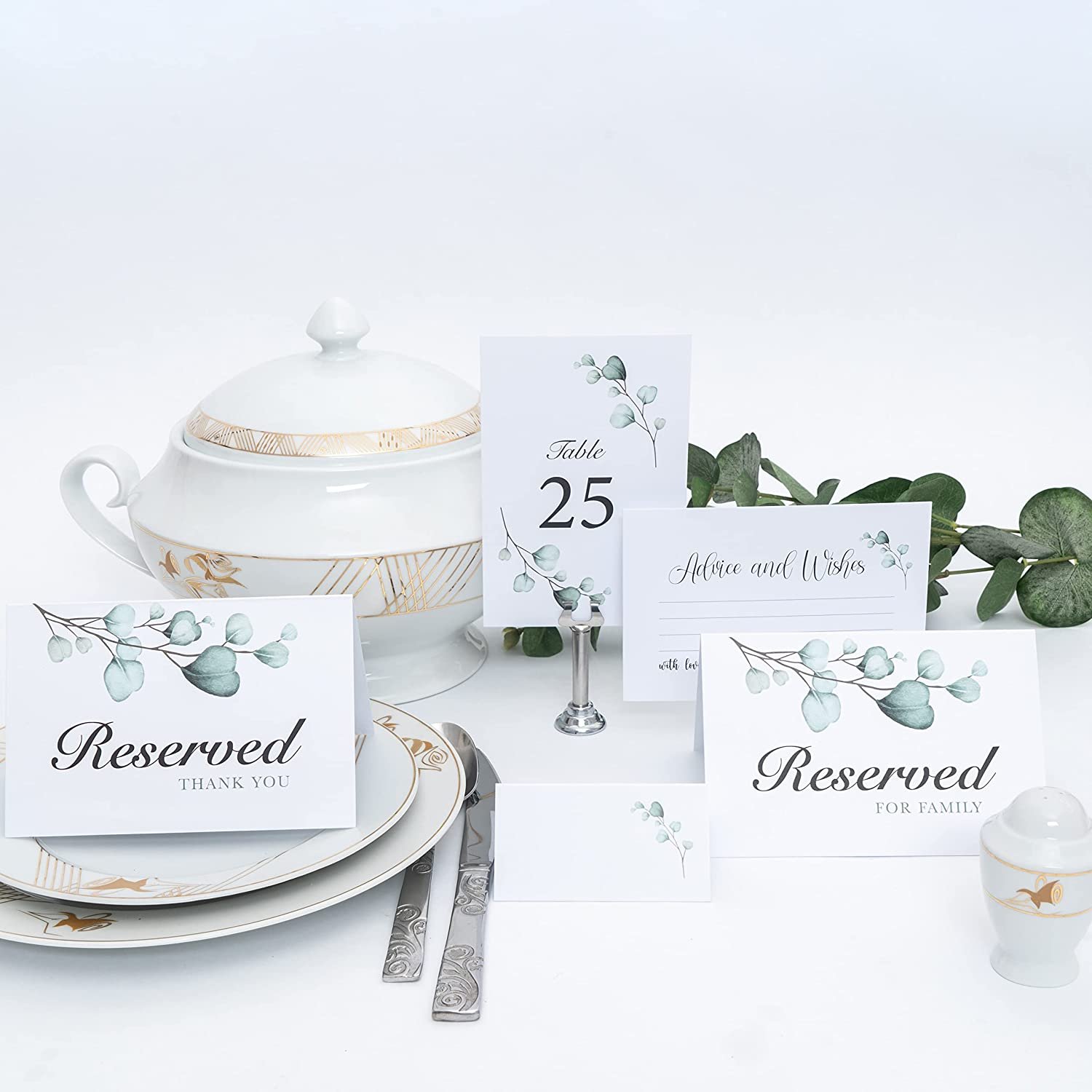 High Quality Custom Design 26Pcs Wedding Name Low Price Place Cards & Table Numbers Card Made In China