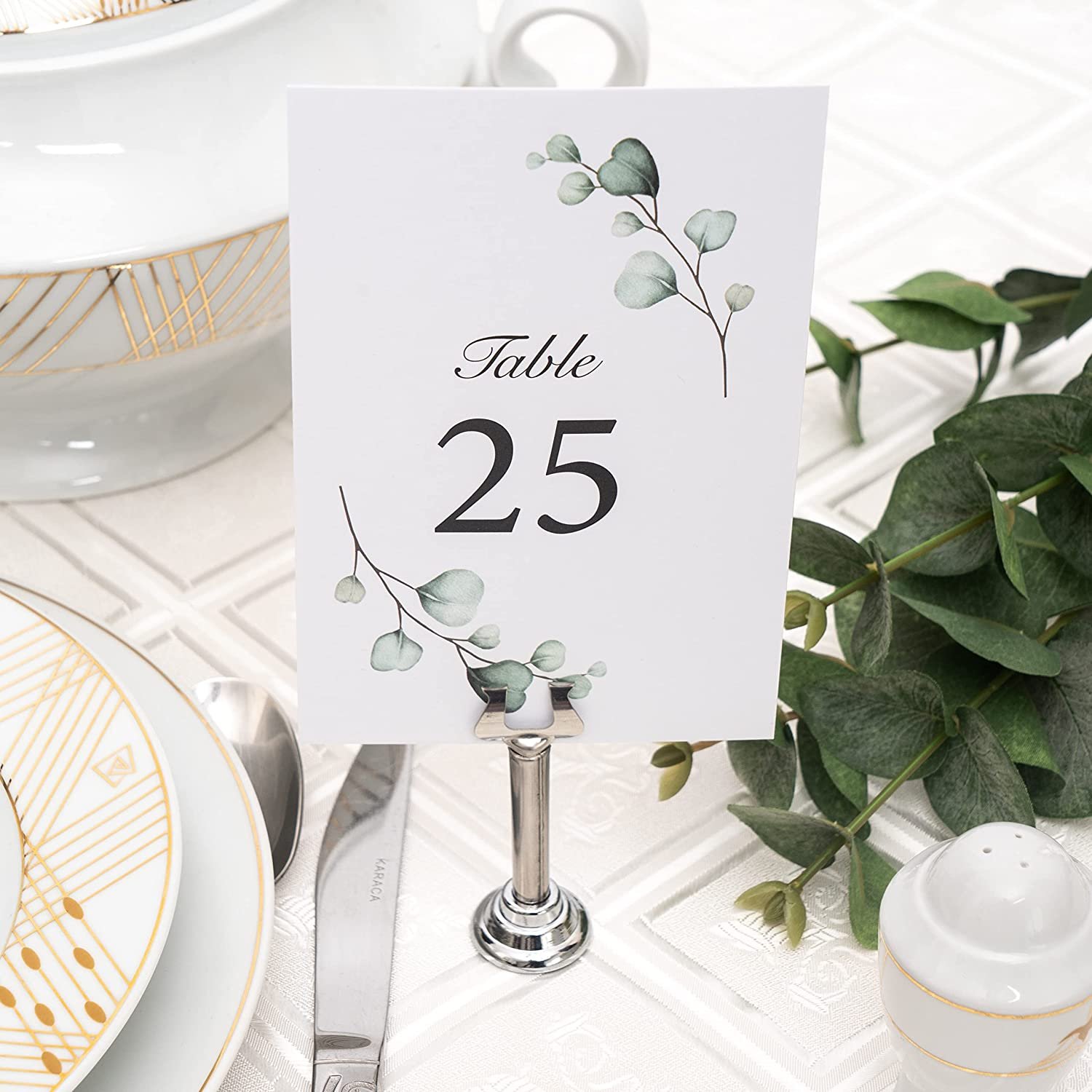 High Quality Custom Design 26Pcs Wedding Name Low Price Place Cards & Table Numbers Card Made In China