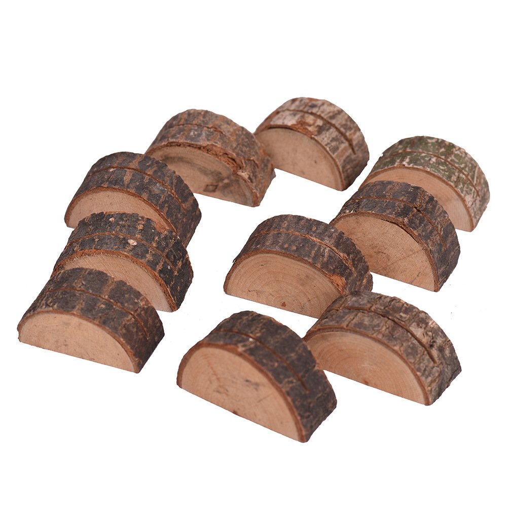 Rustic Wood Table Numbers Holder Wooden Place Card Holder Party Wedding Table Name Card Holder Memo Note Card