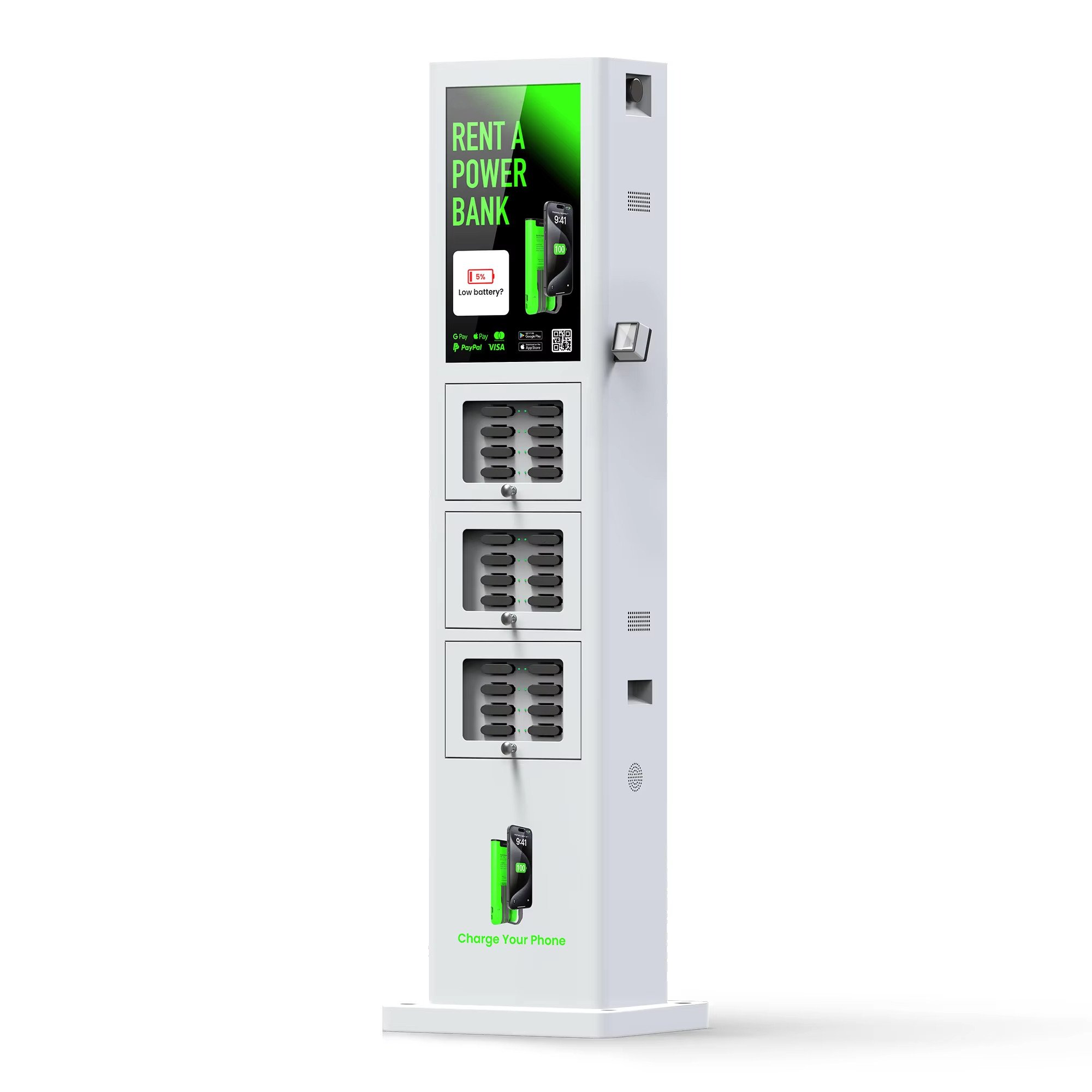 2024 New Products Public Place Mobile Phone Charger Sharing Power Bank Station Rental