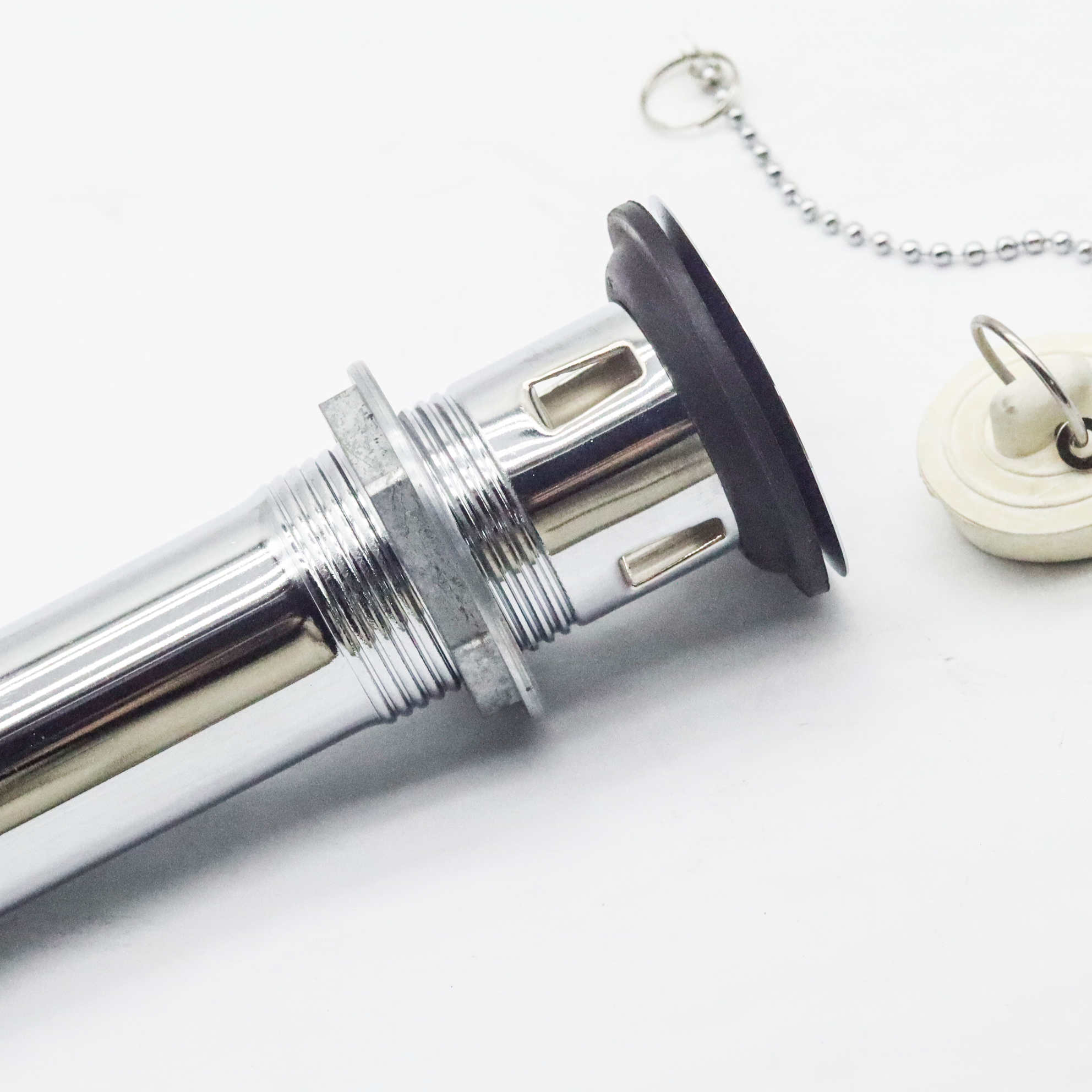 Factory supply Brass G 1 1/4" Free Flow Basin Drain Sink drainer strainer Waste for public place