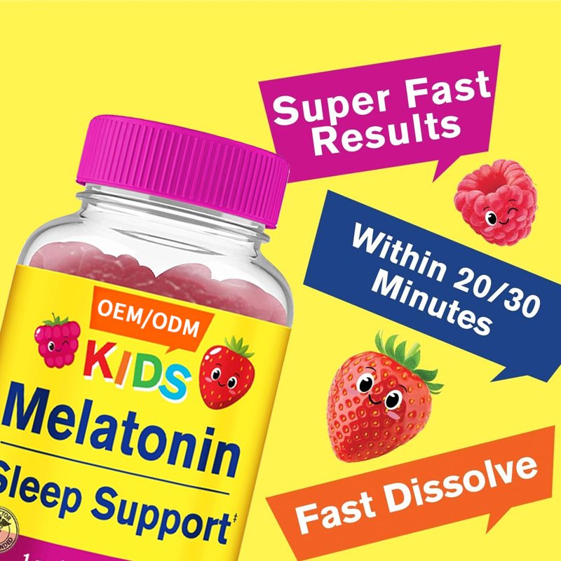 Wholesale Factory OEM Supplement for Faster Faster & Longer Sleep 2.5mg Melatonin Gummies