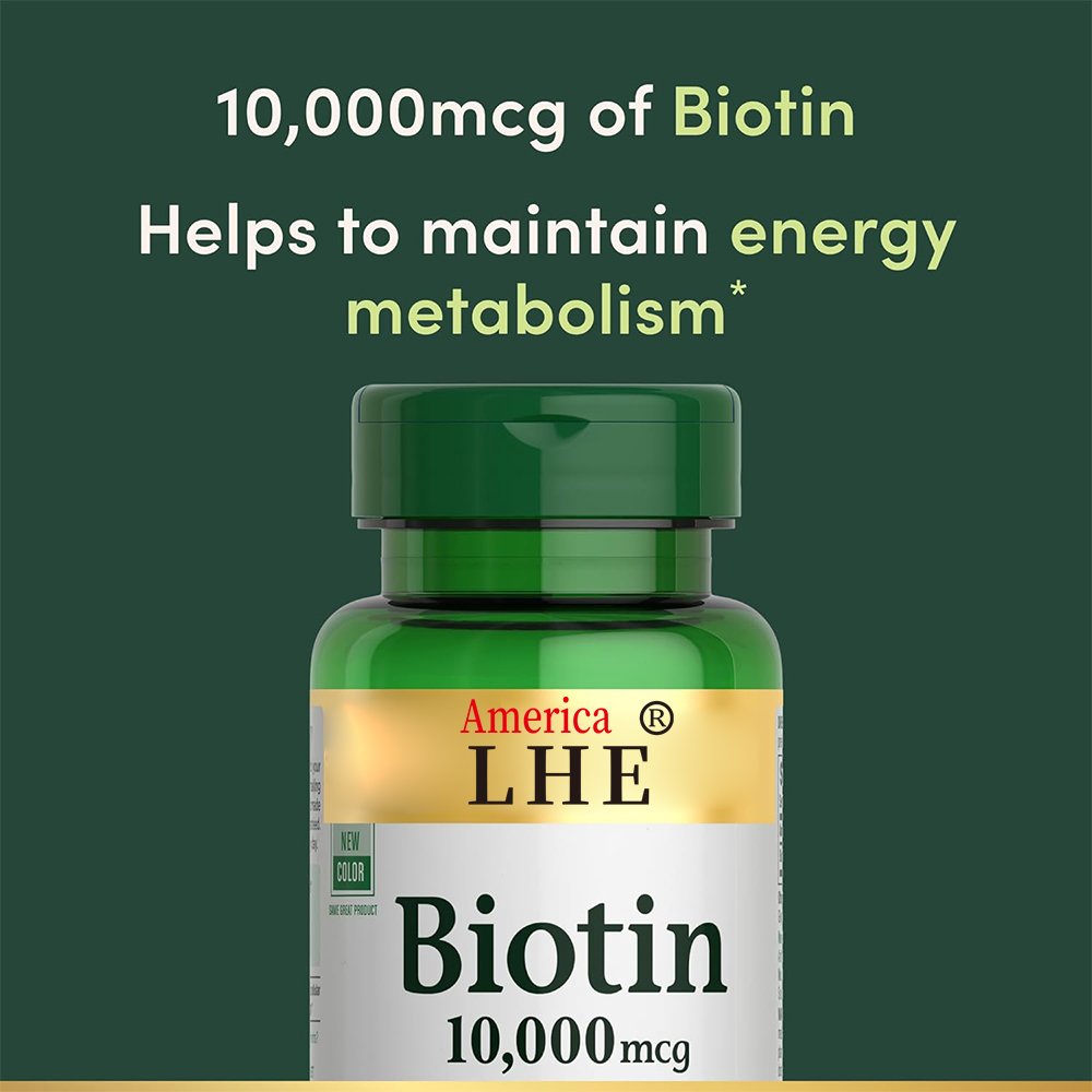 Dietary Supplement Vitamin Nourish Hair Follicles Skin Nails Biotin Vitamin 120 count
