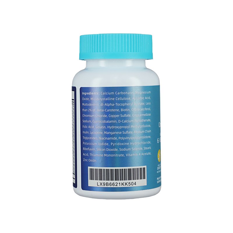 Men Multivitamin,Supplement Tablet with Vitamin A,C,D,E and Zinc for Immune Health Support, B12, Calcium