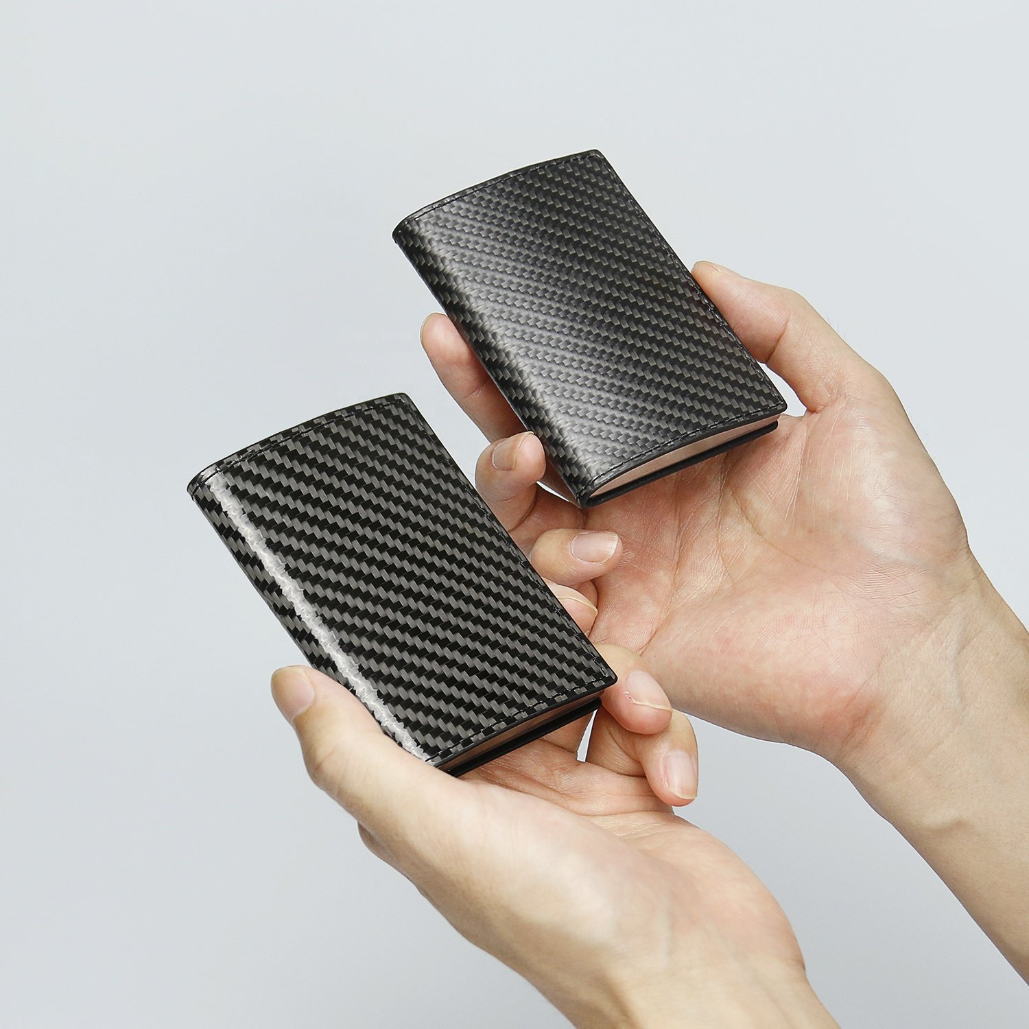RFID blocking slim business ID card holder credit card cases holder for men women carbon fiber cases custom