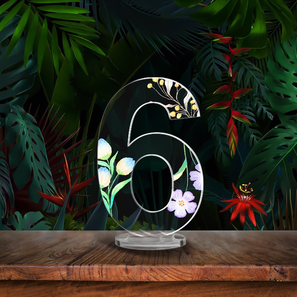 wedding table numbers Clear Sign Cards Holders Acrylic table numbers for wedding