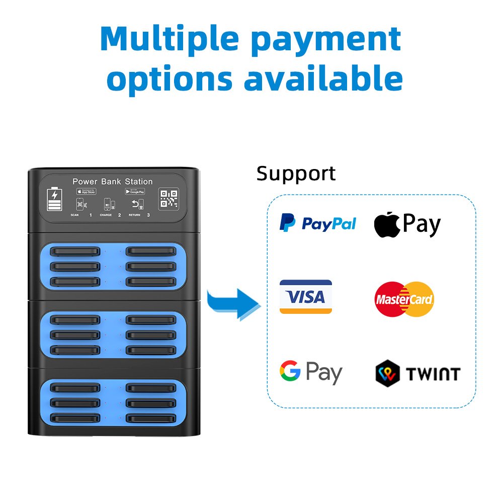 Stacking shared Power Bank Factory Price Advertising Renting Cell Phone Share Portable Banks Charger Sharing Power Bank