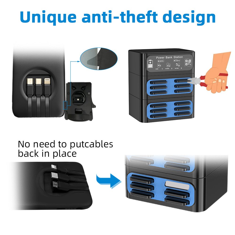 Stacking shared Power Bank Factory Price Advertising Renting Cell Phone Share Portable Banks Charger Sharing Power Bank