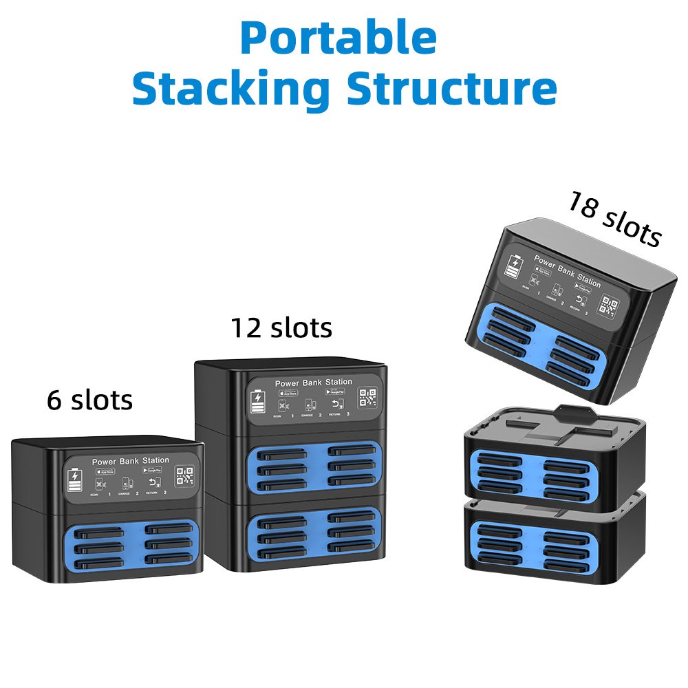 Stacking shared Power Bank Factory Price Advertising Renting Cell Phone Share Portable Banks Charger Sharing Power Bank