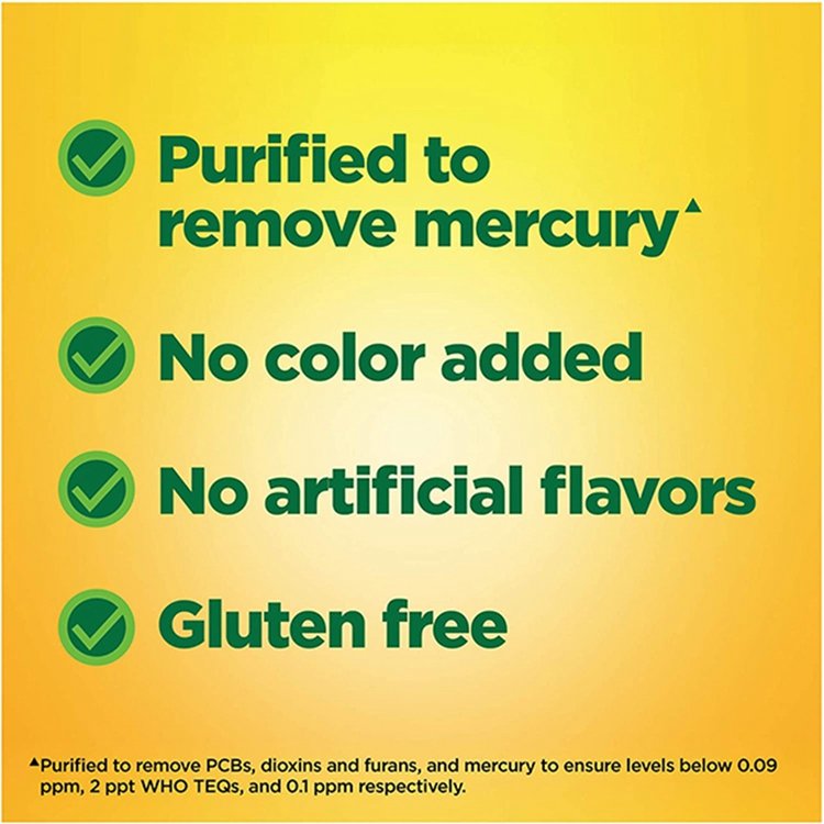 250 Softgels Omega-3 Fish Oil Dietary Supplemeat Purified To Remove Mercury Helps Support A Healthy Heart
