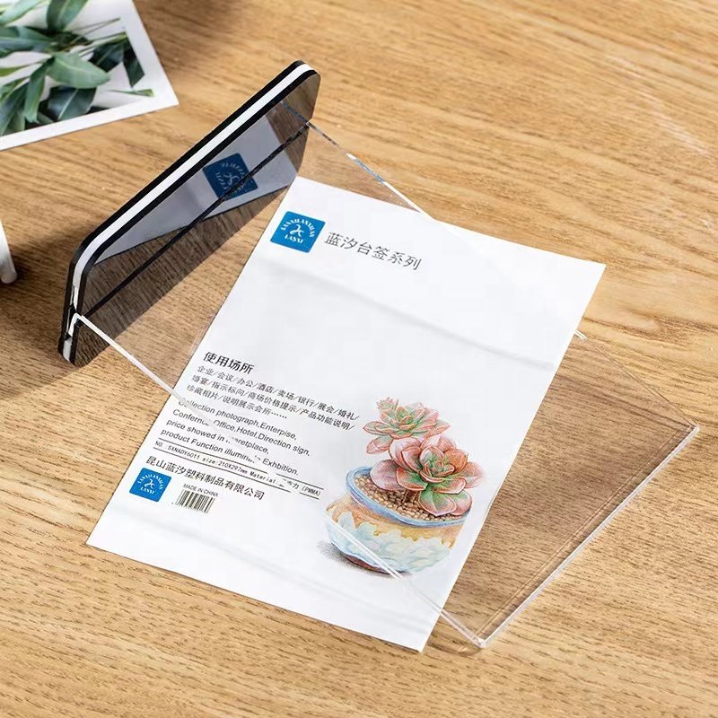 Restaurant tabletop Menu Place Card acrylic display stand