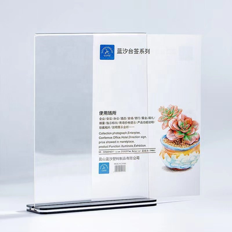Restaurant tabletop Menu Place Card acrylic display stand