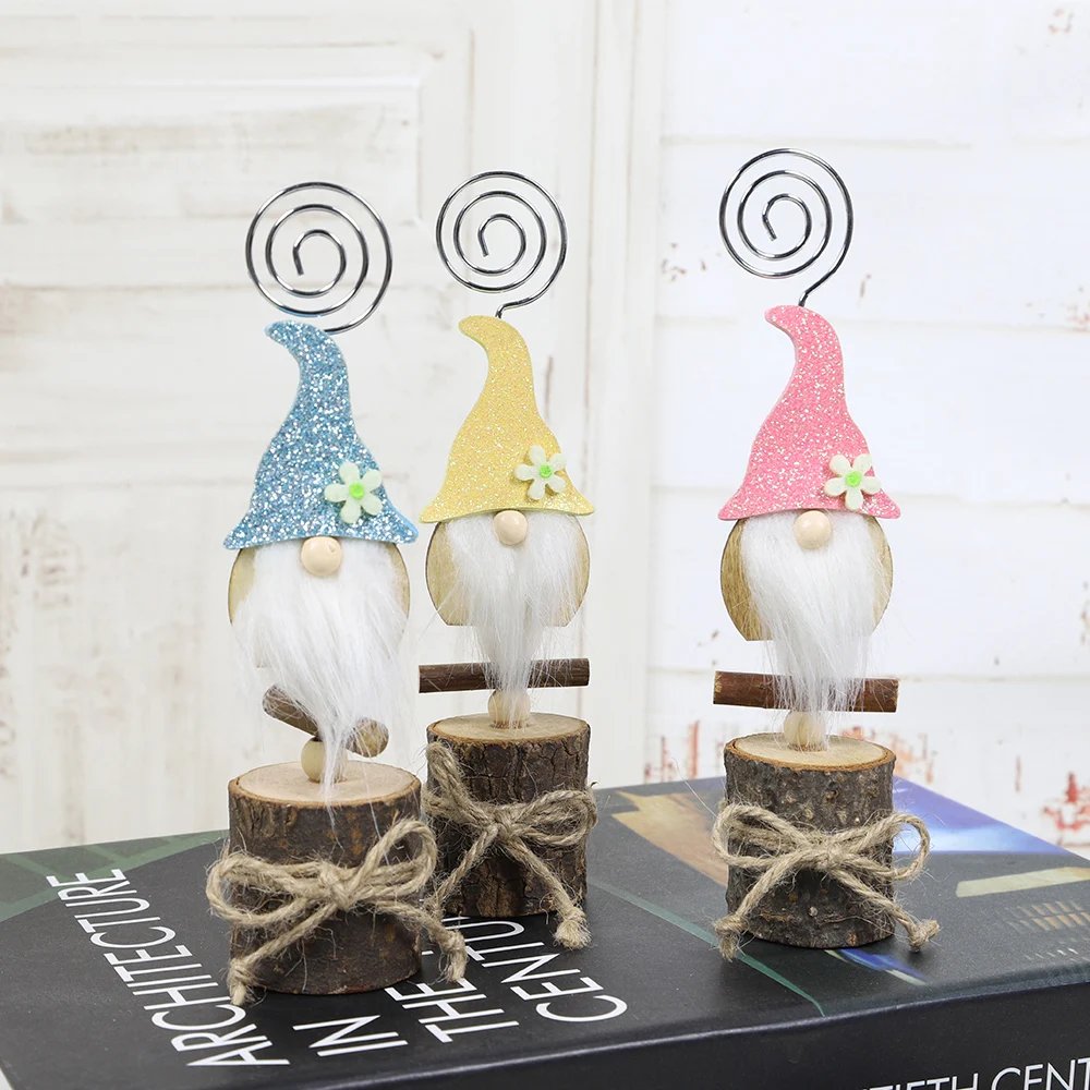 Easter Party Favors Gifts Gnomes Place Card Holder Table Number Holders Table Picture Holder