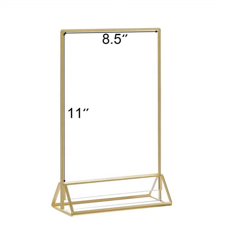 Best Selling Gold Wedding Table Number Holder for Restaurants High Quality Glass Metal for Home Party Use Comes in Box Packaging