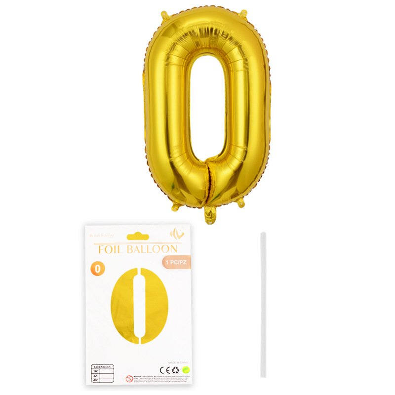 foil balloons foil letters Large number balloons 0123456789 Number Helium ballon for Birthday Party Supplies Decorations