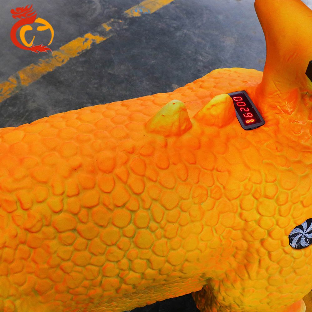 Amusement Coin Operated Kiddie Electric Dinosaur Ride Car For Mall