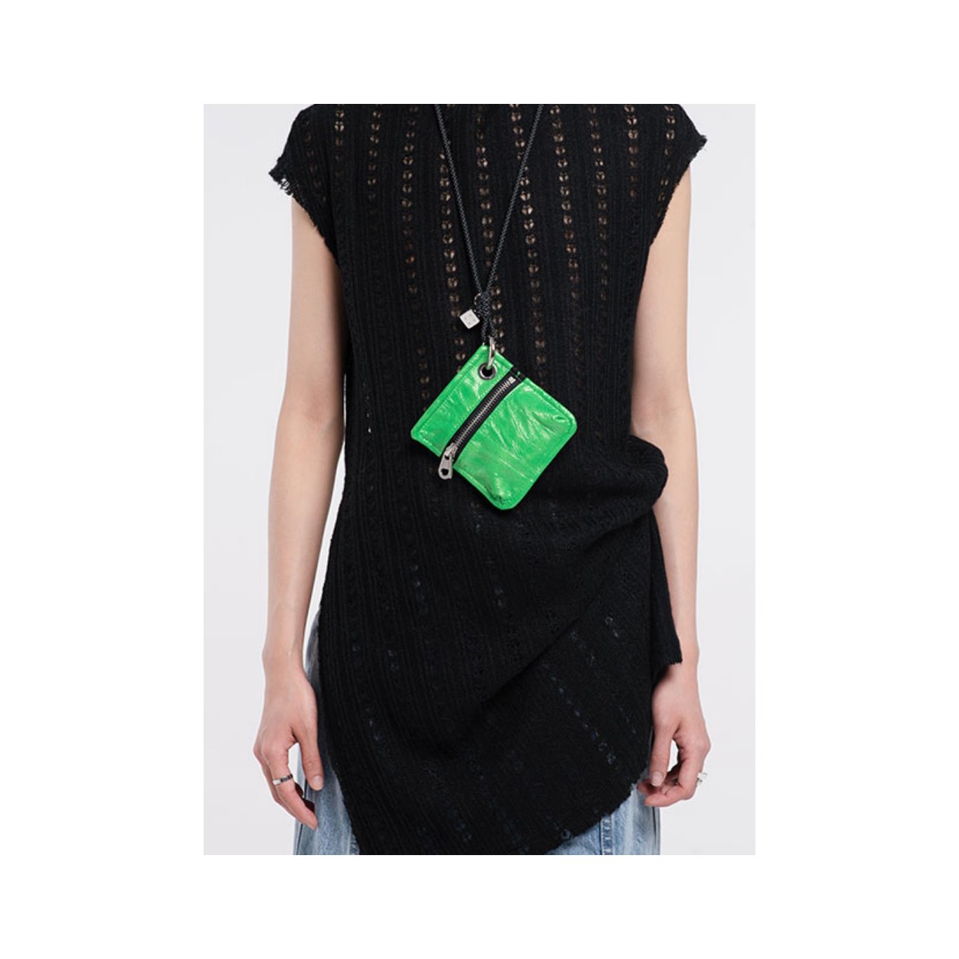 OEM And ODM Fashion Genuine Leather Ladies Handbags Zipper Pouch Keychain Mini Purse Wallet