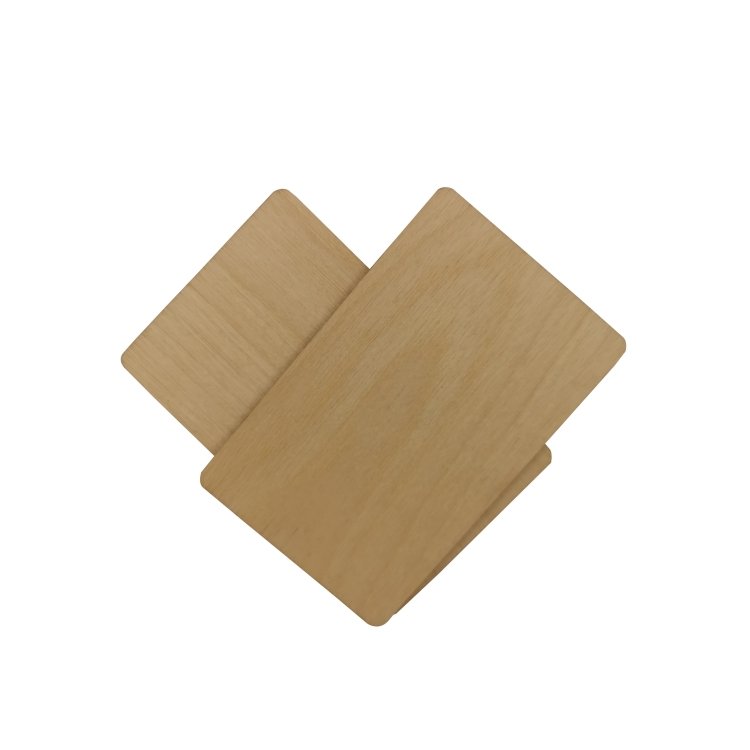 Customized birch laser carved wood wooden key card