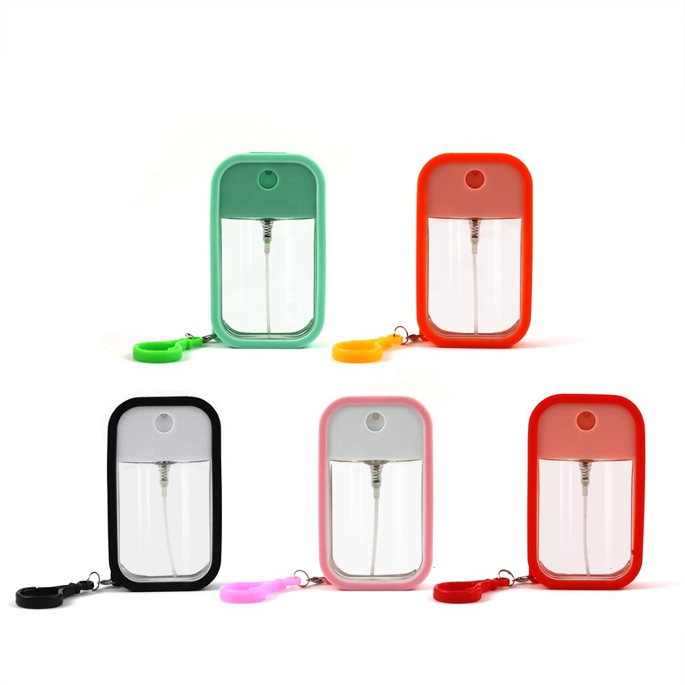 Hot sale Credit card type refillable Body Mist Plastic35ml 45ml 50ml pump spray bottle For hand sanitizer perfume alcohol