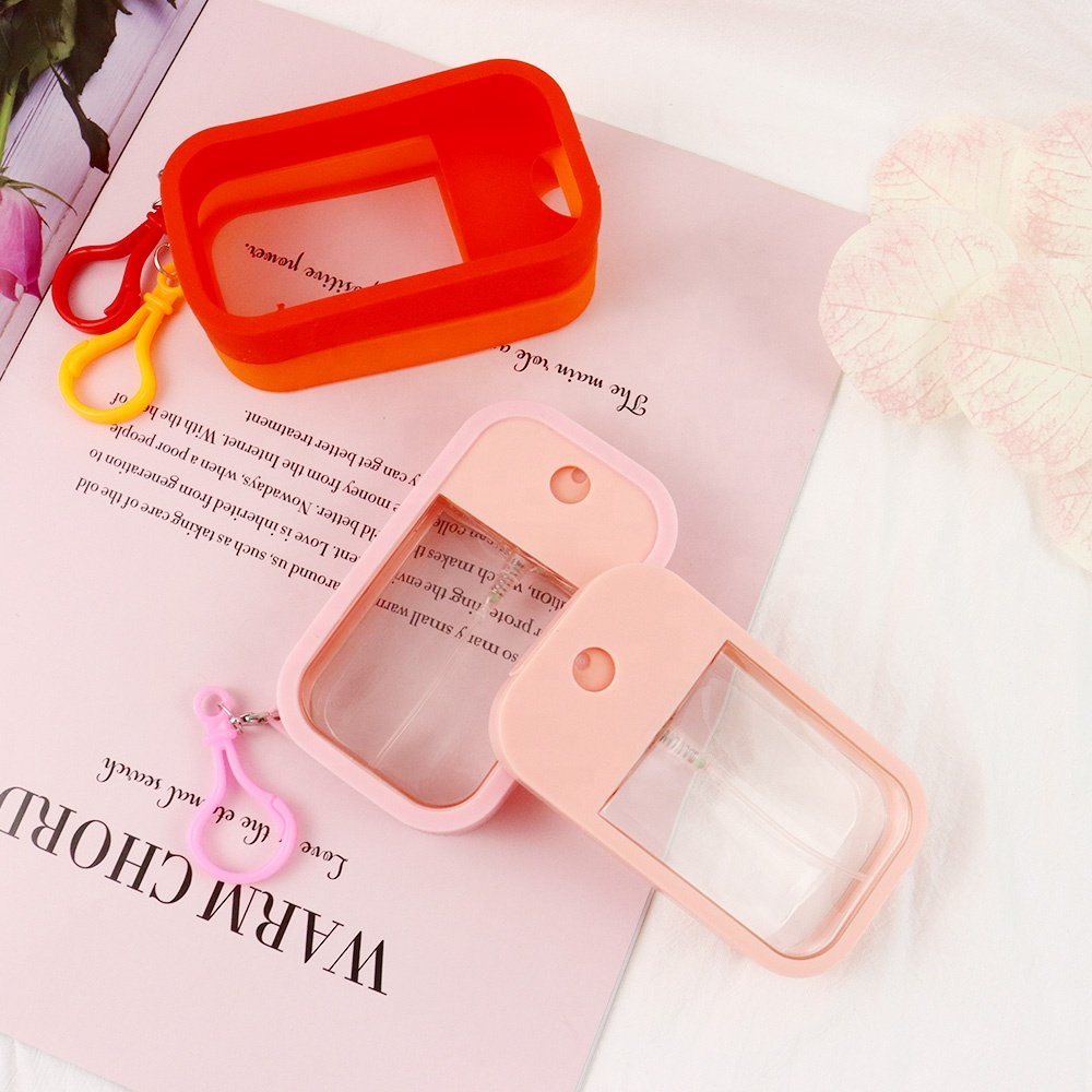 Hot sale Credit card type refillable Body Mist Plastic35ml 45ml 50ml pump spray bottle For hand sanitizer perfume alcohol