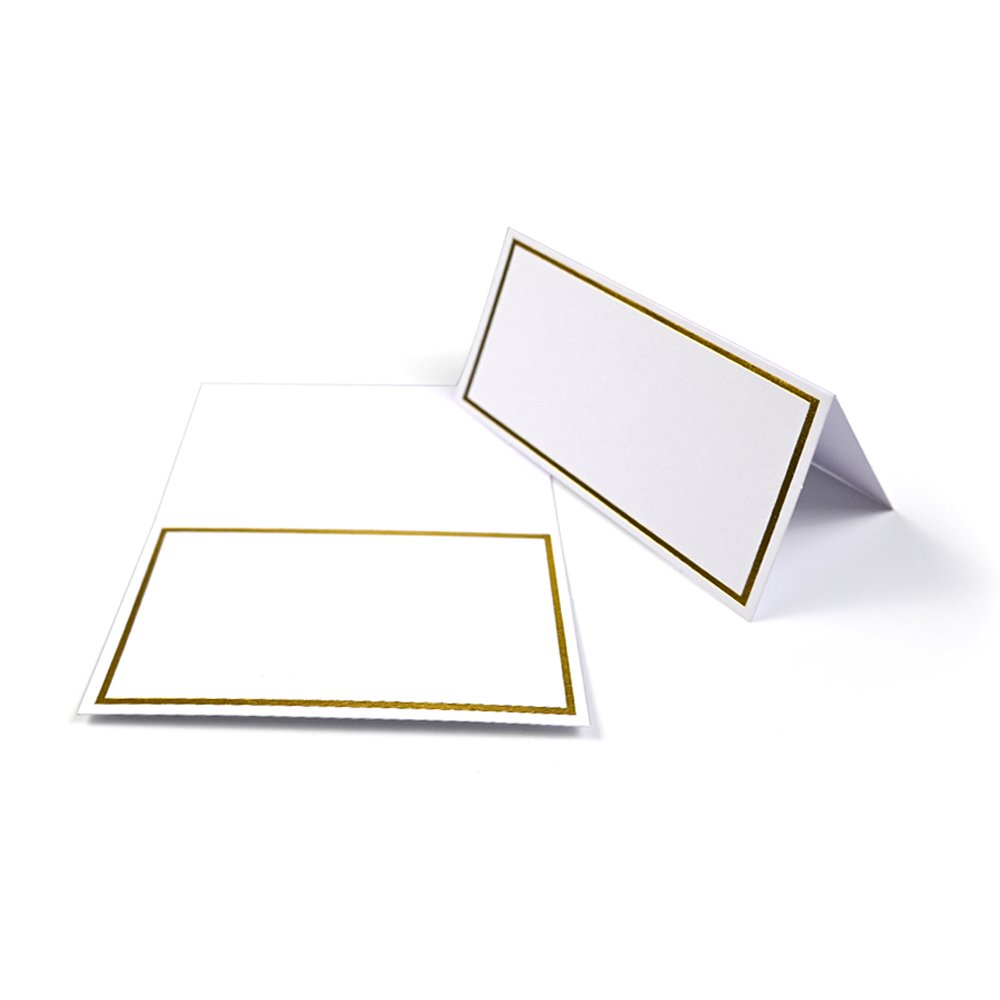 Custom Designs Bronzing Blank Table Place Cards Decor Name Message Card For Wedding Party Decoration Event Party Seating Card