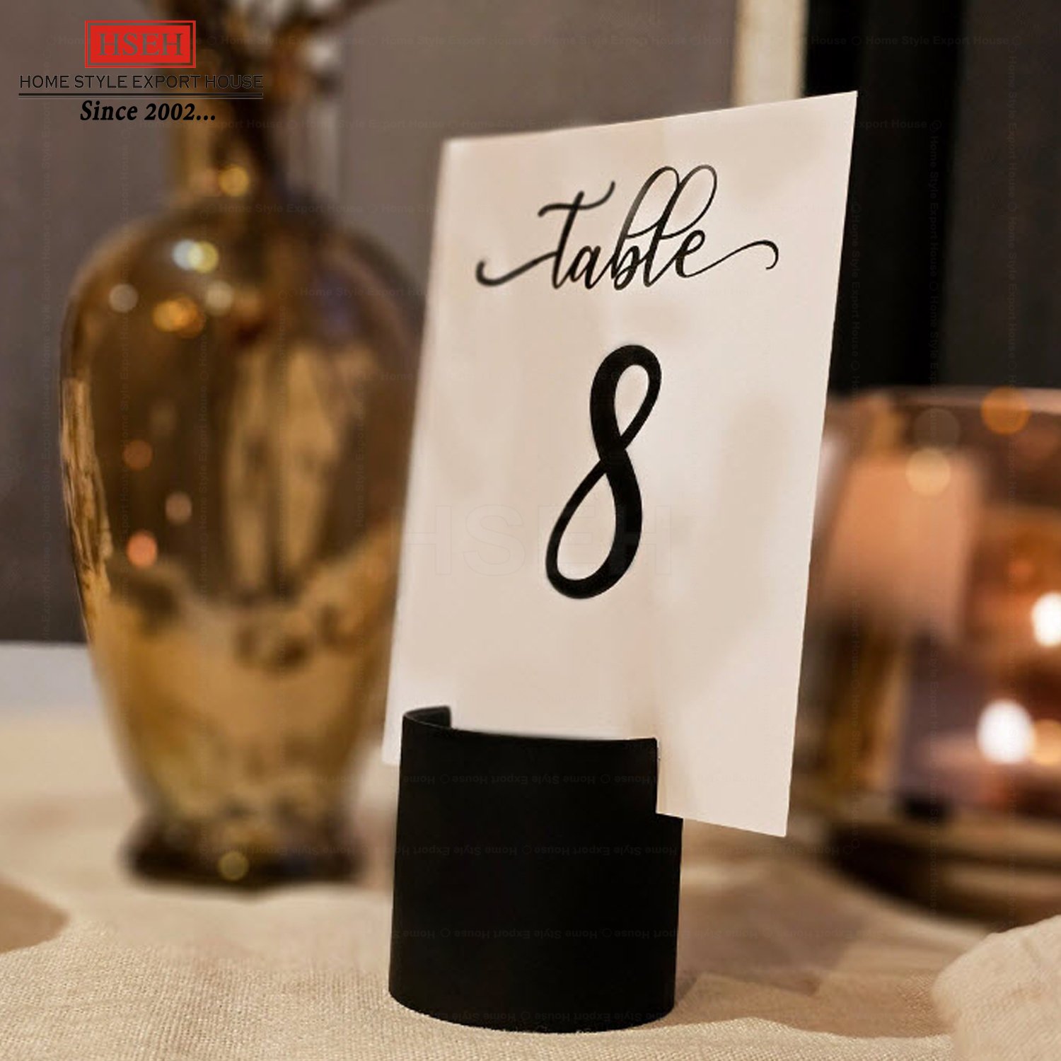 Metal Table Card Number Holder Wedding Table Decoration Card Holder Restaurant Decorative Table Top Menu Card Holder Wholesale