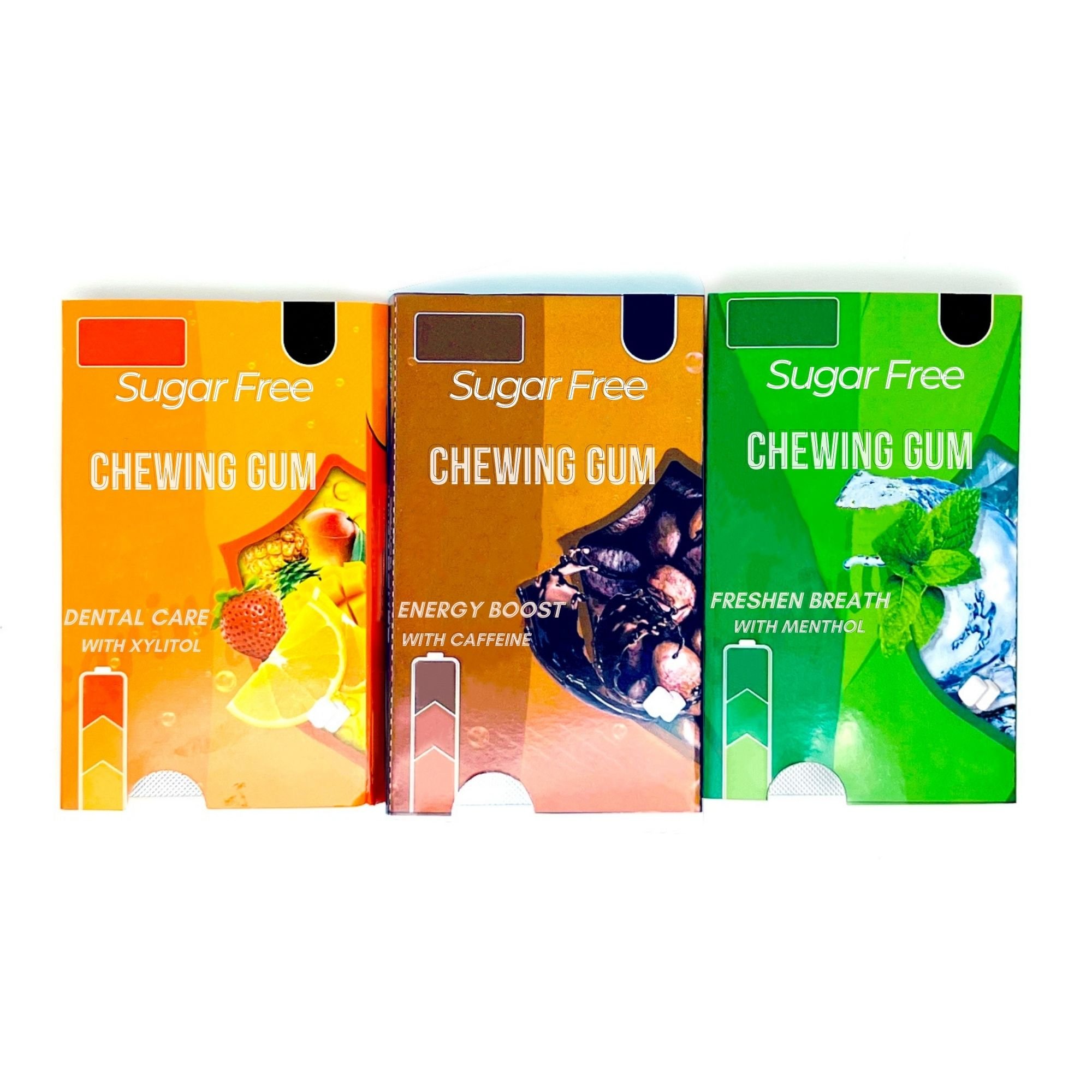 Vegan Energy Chewing Gum 50mg of Caffeine Per Piece