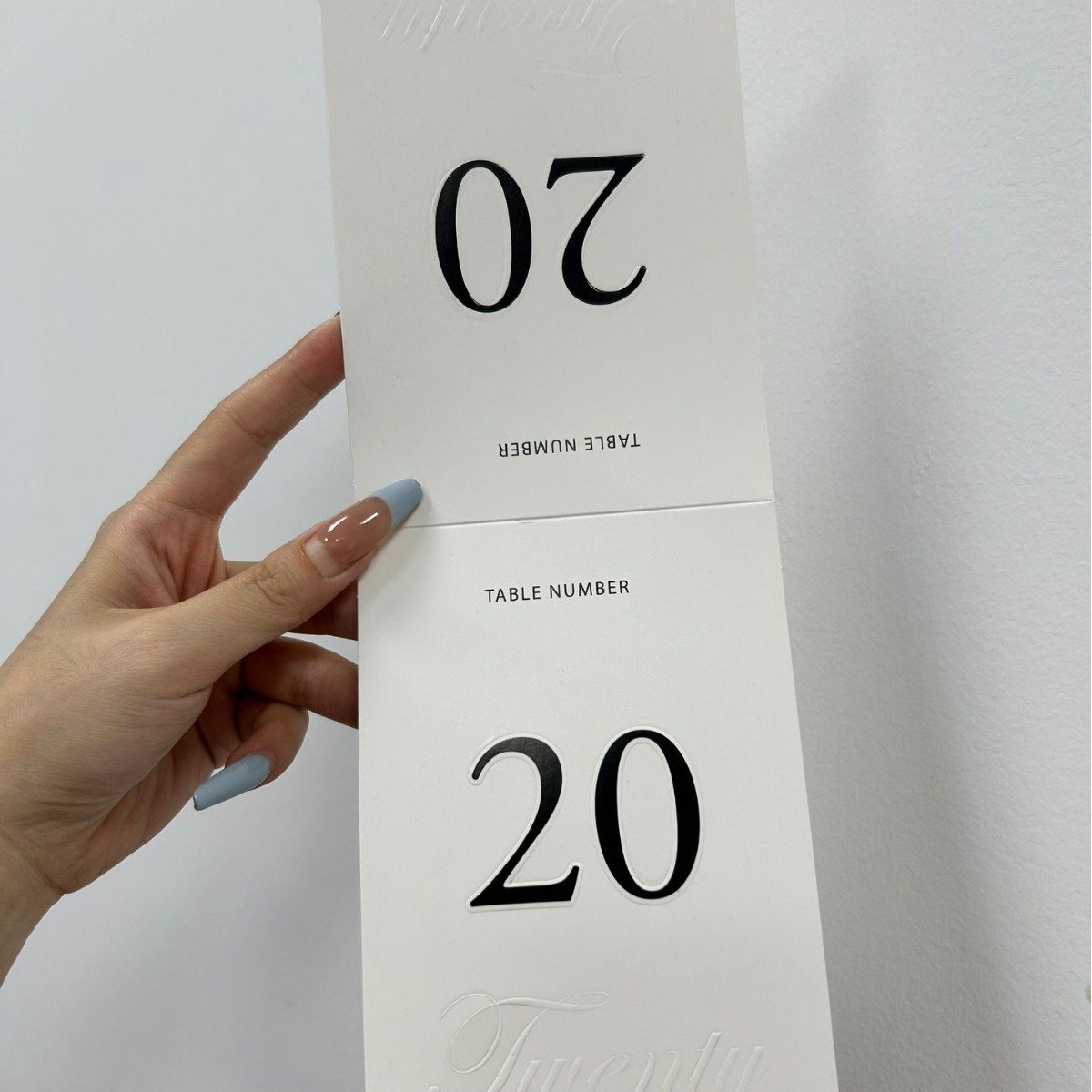 Imaiwill custom wedding table numbers double sided table numbers for wedding reception special occasion events embossed cards