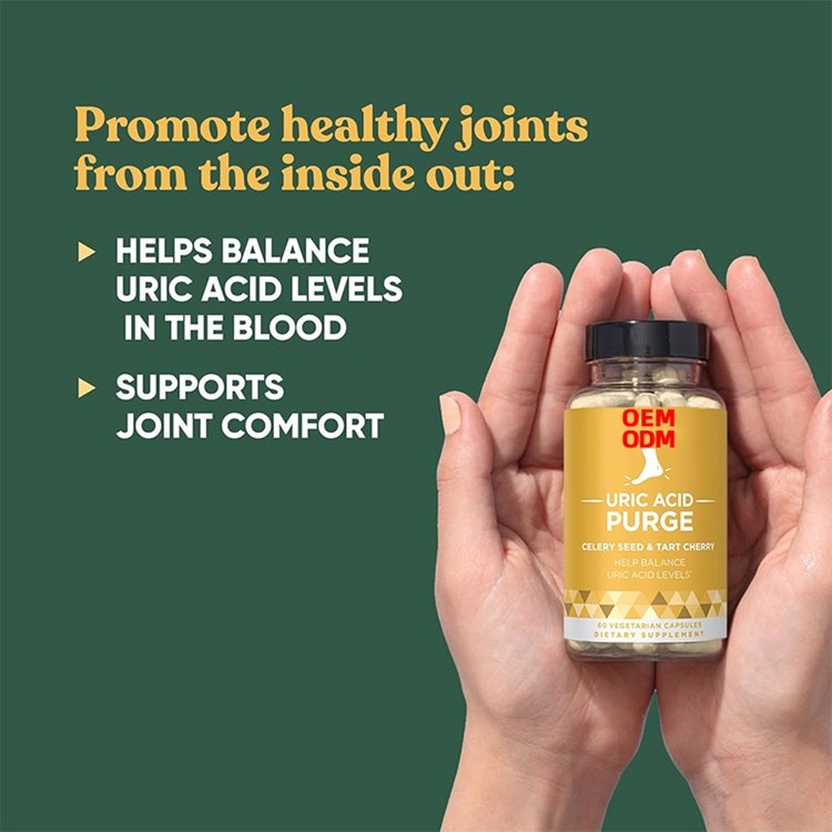 Tart Cherry & Chanca Piedra 60 Soft Vegan Capsules Purge Uric Acid Flush Detox and Cleanse with Celery Seed Extract