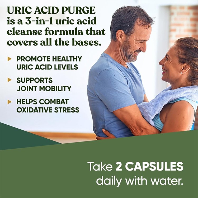 Tart Cherry & Chanca Piedra 60 Soft Vegan Capsules Purge Uric Acid Flush Detox and Cleanse with Celery Seed Extract
