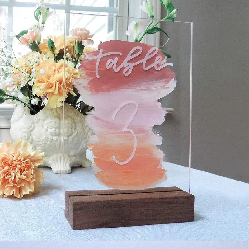 wholesale custom make vintage handcrafted Place Card Number Display Stands wood table number holders,Rustic Acrylic Sign Holders