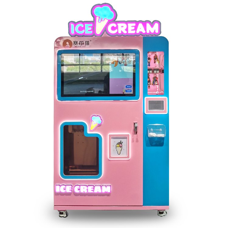 2024 ice cream automatic vending machine with Smart payment methods