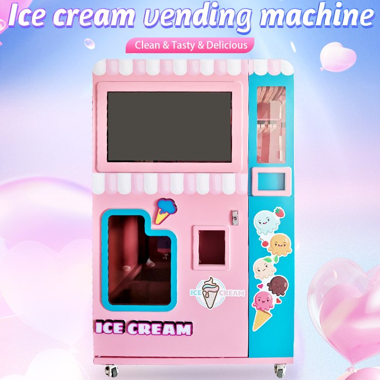 2024 ice cream automatic vending machine with Smart payment methods