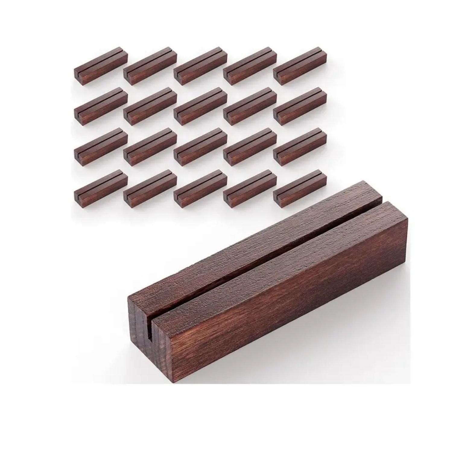 Wooden Card Stand Display Wooden Product for Price Label Wood Wedding Place Card Holders