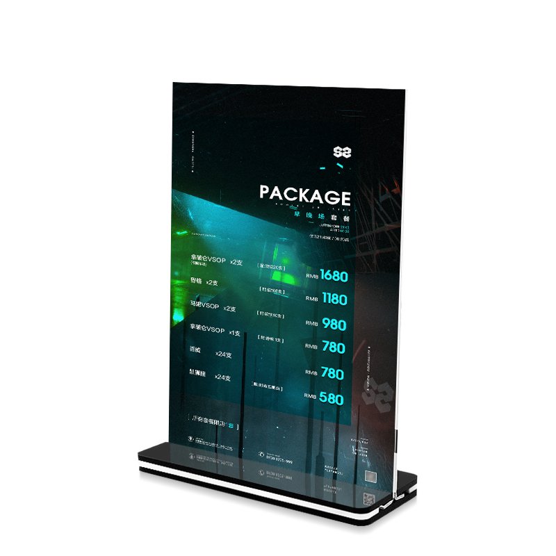 Clear Acrylic Wedding Sign Table Number Holder with Base Acrylic Stand for Retail Display of Place Cards