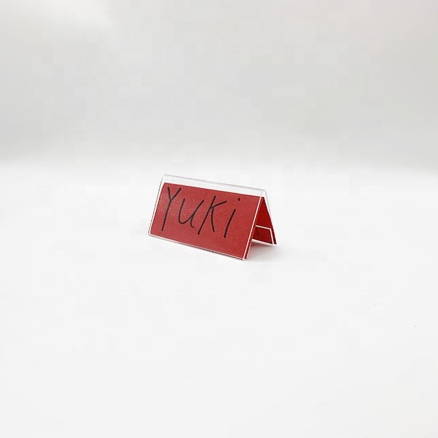 New product Manufacturer Acrylic Menu Holder Bar Signage Guestbook Wedding Name Place Card Table Top Sign Stand