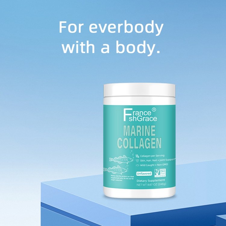 Hydrolyzed Fish Collagen Marine Collagen Peptides Powder Supplement for Skin Hair Nail Joint fish collagen powder