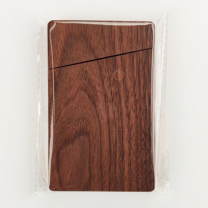 Wholesale Custom Logo Walnut Real Estate Desk Solid Wood Clip Case Business Card Holders Business Card Case Box Wooden Box