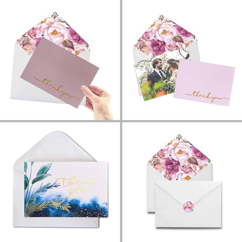 Custom Thank You Cards For Wedding Or Birthday Thank You Cards business card