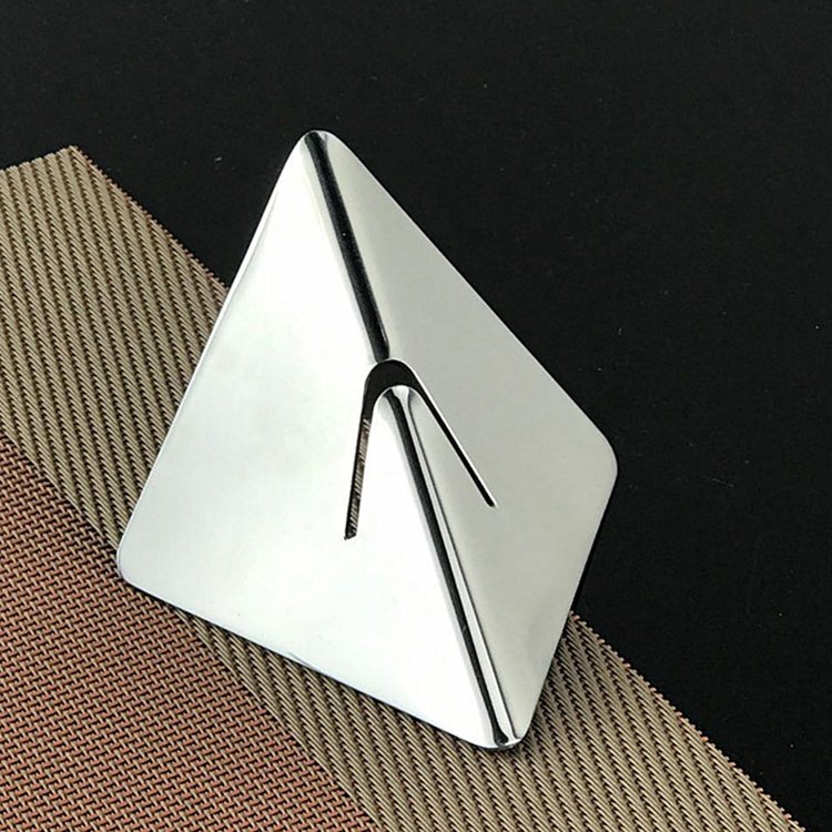 Wholesale Stainless steel Metal Wedding Business Menu Photo Memo Place Name Card Holders
