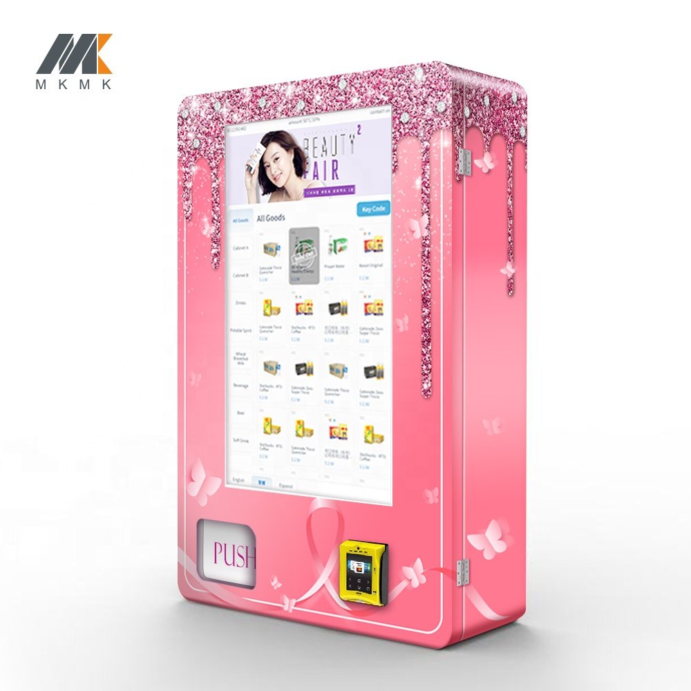 Support customized 24 Hours Multiple Small Operated Touch Screen Beauty Makeup Lash Hair Cosmetics Vending Machine