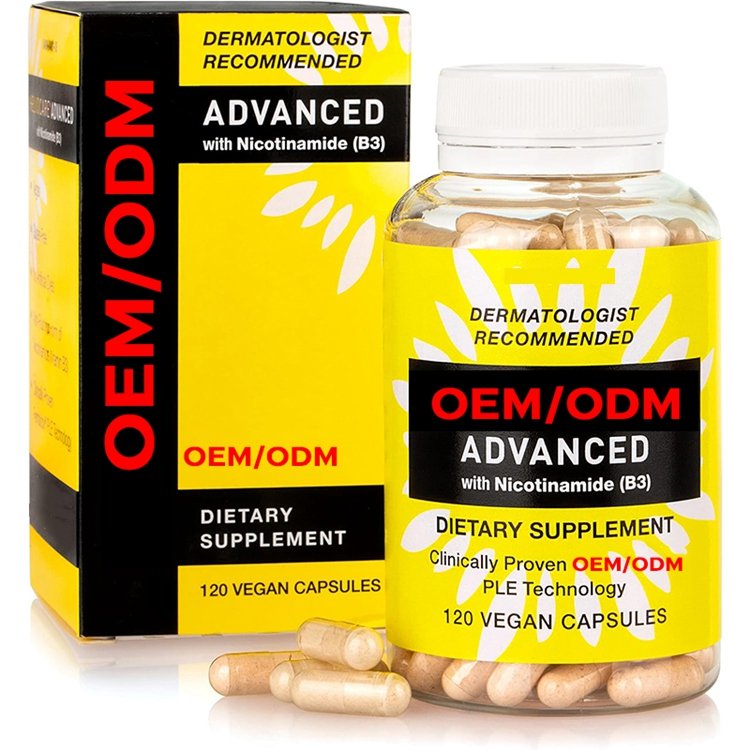 Nicotinamide B3 Supplement 120 Vegan Capsules for Skin Cell Health W Antioxidant Rich Vitamin B3 Niacin