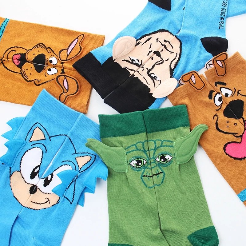 Wholesale Unisex Funny Fashion Sock for Men Women Breathable Crew Ladies Fun 3D Animal Socks